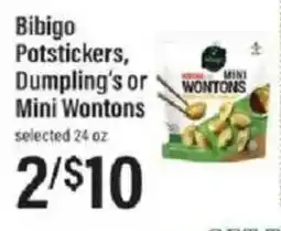 Lowes Foods Bibigo Potstickers, Dumpling's or Mini Wontons offer
