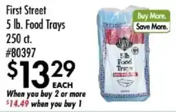 Smart & Final First Street 5 lb. Food Trays offer