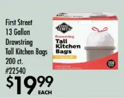 Smart & Final First Street tall kitchen bags offer