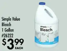 Smart & Final Simple Value Bleach offer