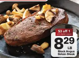 The Markets Black Angus Sirloin Steak offer