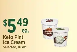 Yoke's Fresh Market Keto Pint Ice Cream offer