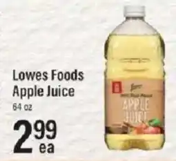 Lowes Foods Lowes Foods Apple Juice offer