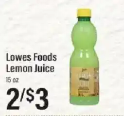 Lowes Foods Lowes Foods Lemon Juice offer