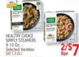 Ingles Markets Healthy choice simply steamers offer