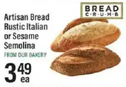 Lowes Foods Bread Crumb Artisan Bread offer