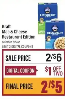 Lowes Foods Kraft Mac & Cheese Restaurant Edition offer