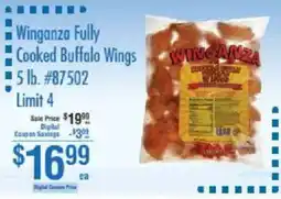 Smart & Final Winganza fully cooked buffalo wings offer