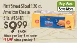 Smart & Final First Street Sliced American Cheese offer