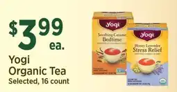 Yoke's Fresh Market Yogi Organic Tea offer
