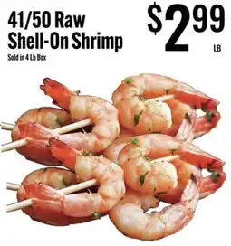 Jons International 41/50 Raw Shell-On Shrimp offer