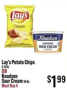 Jons International Lay's Potato Chips or Knudsen Sour Cream offer