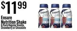Jons International Ensure Nutrition Shake offer
