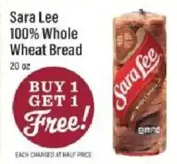 Lowes Foods Sara Lee 100% Whole Wheat Bread offer