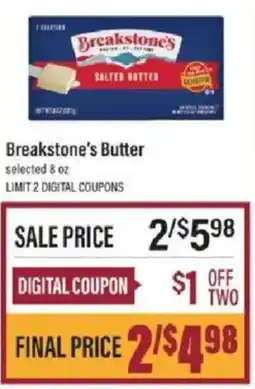 Lowes Foods Breakstone's Butter offer