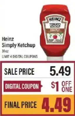 Lowes Foods Heinz Simply Ketchup offer