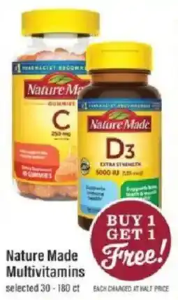 Lowes Foods Nature Made Multivitamins offer