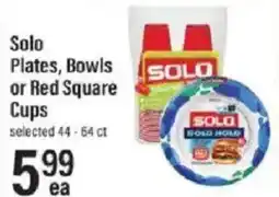 Lowes Foods Solo Plates, Bowls or Red Square Cups offer