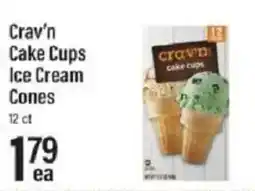Lowes Foods Crav'n Cake Cups Ice Cream Cones offer