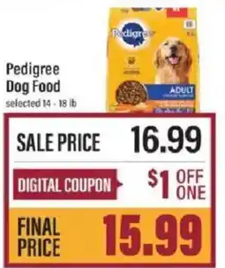 Lowes Foods Pedigree Dog Food offer