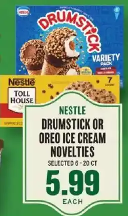 Lowes Foods Nestle drumstick or oreo ice cream novelties offer