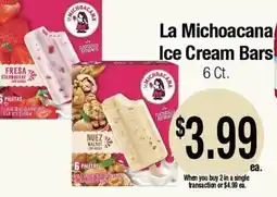 Big Saver Foods La Michoacana ice cream bars offer