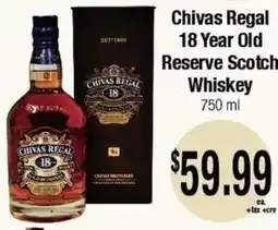 Big Saver Foods Chivas Regal Reserve Scotch Whiskey offer