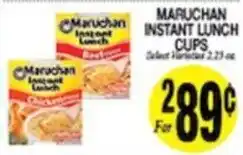 Arlan's Market Maruchan instant lunch cups offer
