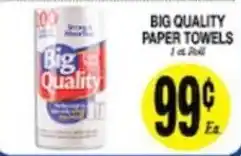 Arlan's Market Big Quality paper towels offer