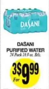Arlan's Market Dasani purified water offer