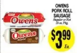 Arlan's Market Owens pork roll sausage offer