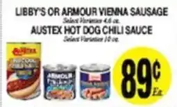 Arlan's Market Libby's or Armour Vienna Sausage offer