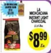 Arlan's Market La Michoacana instant light charcoal offer