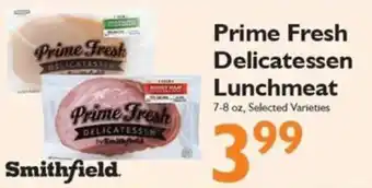 Smithfield prime fresh delicatessen lunchmeat