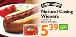 Festival Foods Ambassador natural casing wieners offer