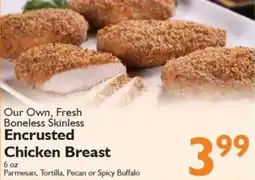 Festival Foods Our Own Fresh Boneless Skinless Encrusted Chicken Breast offer
