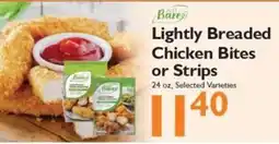 Festival Foods Just Bare Lightly Breaded Chicken Bites or Strips offer