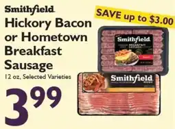 Festival Foods Smithfield Hickory Bacon or Hometown Breakfast Sausage offer