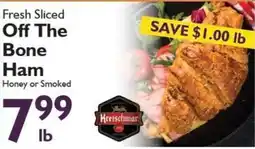 Festival Foods Kreischmar Fresh Sliced Off The Bone Ham offer