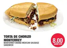 Carnicerias Jimenez Monterrey Torta De Chorizo offer