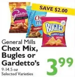 Festival Foods General Mills Chex Mix, Bugles or Gardetto's offer