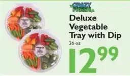 Festival Foods Crazy Fresh deluxe vegetable tray with dip offer