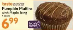 Festival Foods Taste of Scandinavia bakery & cafe pumpkin muffins with maple icing offer