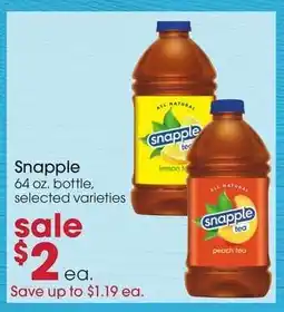 Giant Eagle Snapple offer