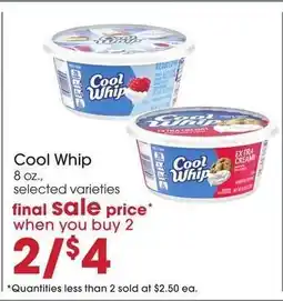 Giant Eagle Cool Whip offer