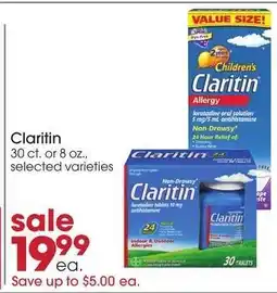 Giant Eagle Claritin offer