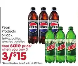 Giant Eagle Pepsi Products 6 Pack offer