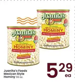 Albertsons Juanita's Foods Mexican Style Hominy offer
