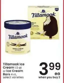 Albertsons Tillamook Ice Cream offer