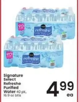 Albertsons Signature SELECT refreshe Purified Water offer